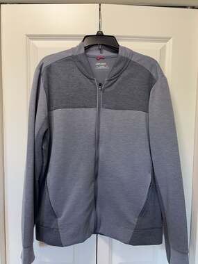 UNTUCKit Men's Full-Zip Colorblock Bomber Jacket Size Large